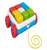 Fisher Price Pull Along Activity Blocks Colorful Stacking and Sorting Toy