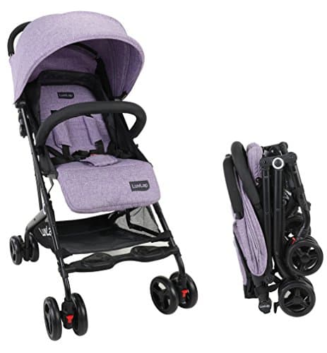 Luvlap Cruze Stroller Pram with Compact Tri-fold, Purple