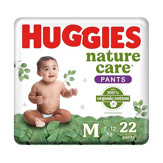 Huggies Nature Care Pants Medium M Size Baby Diaper Pants
