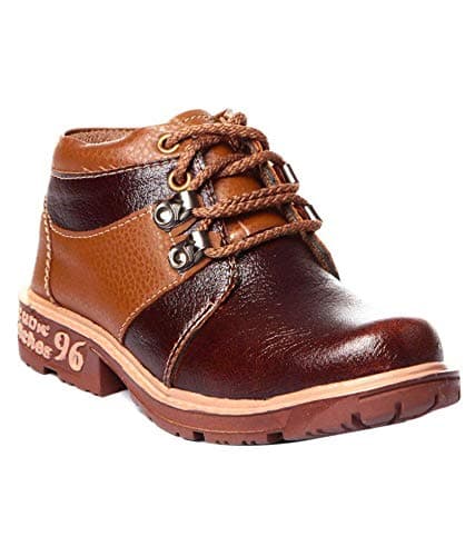Trilokani Footware Boys Brown Lace Up Shoe - 28
