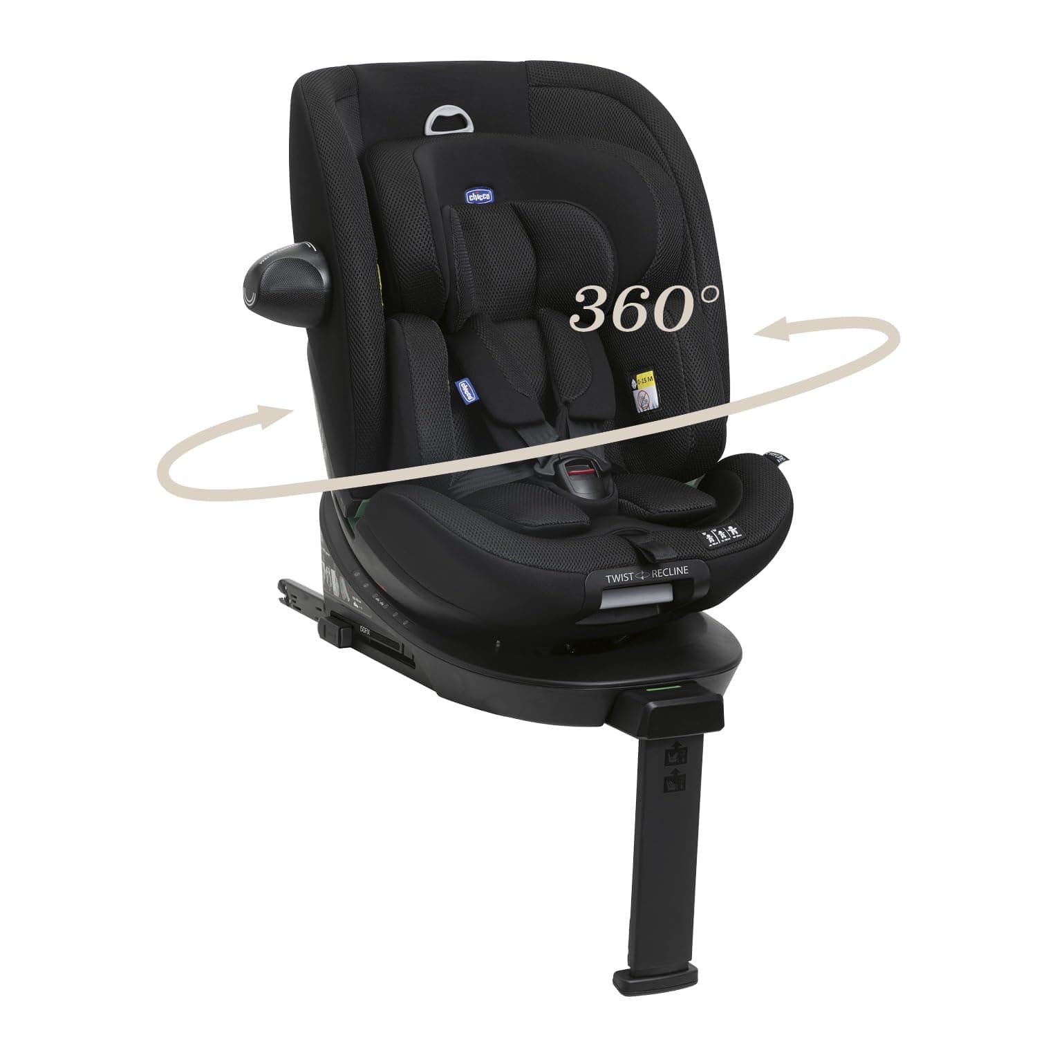Chicco EverOne i-Size Car Seat with 360° Rotation, ISOFIX, 0-12 Years (40-150cm)