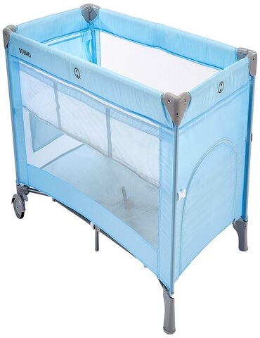 Amazon Brand Solimo baby bedside CribCot Blue - part - 1 - mumpa
