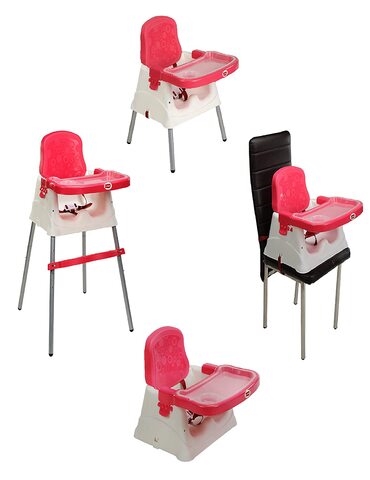 Luvlap 4 in 1 Convertible High Chair cum Booster Seat