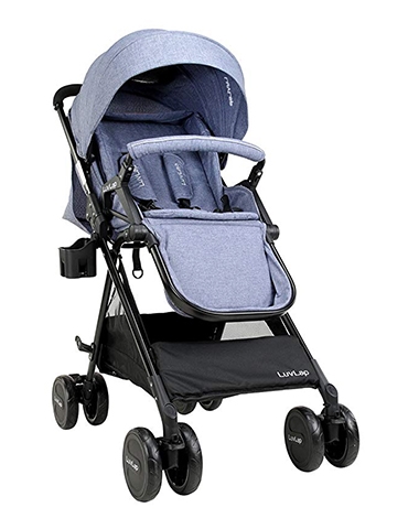 LuvLap Baby New Sports Stroller Blue
