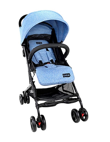 Luvlap Cruze Stroller Pram with Compact Tri-fold, Blue