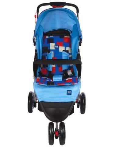 MeeMee Easy to Push Baby Pram with 3 seating position (Blue)