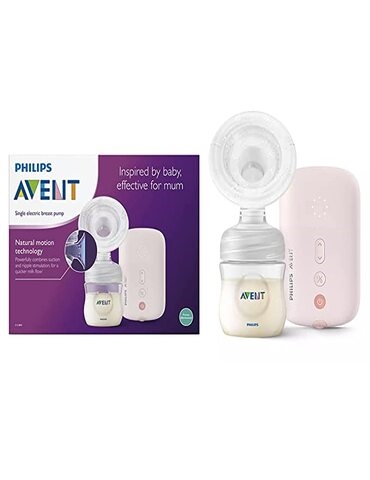 Philips Avent Electric Single Breast Pump SCF39511 Personalised Experience Flexible Silicone Cushion Bottle Natural Motion Technology Quiet Moto