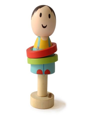Shumee Wooden Baby Rattle Toy