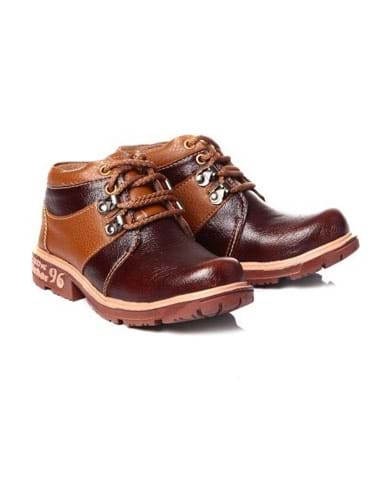 Trilokani Footware Boys Brown Lace Up Shoe - 28