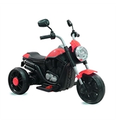 GettBoles 3-Wheeler Battery-Operated Ride-On Bike for Kids 2-4 Years | With Foot Accelerator | Red