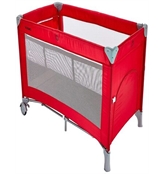 Amazon Brand Solimo baby bedside Crib Cot Red