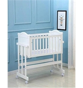 BabyTeddy Premium White 7 in 1 Lullaby Baby Crib Cot Baby