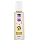 Chicco Baby Moments Massage Oil New Advanced Non sticky and Moisturizing Formula with Natural Ingred