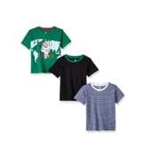 Cloth Theory Boys Regular Fit T-Shirt (Pack of 3)