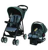 Graco LiteRider LX Baby Stroller & Car Seat Travel System | Lightweight Pram & Snugride 30 B