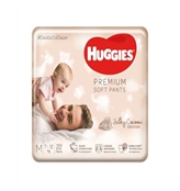Huggies Premium Soft Pants Medium M size baby diaper pants 22 count