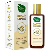 Mother Sparsh Ayurvedic Baby Massage Oil 18 Herbal extracts and Oils Lajjalu tagar Almond and Avocad