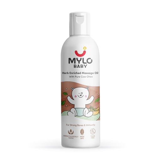 Mylo Veda Ayurvedic Baby Massage Oil for Healthy Bones and Strong Immunity with the Benefits of Ashw