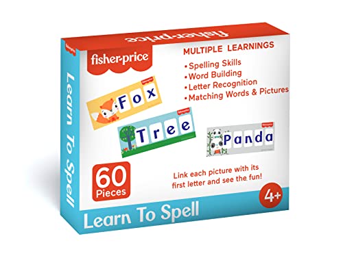 Fisher Price Learn to Spell Puzzles 60 Pieces 3 4 5 Letter Spelling Puzzles for Kids Age 4 Years and