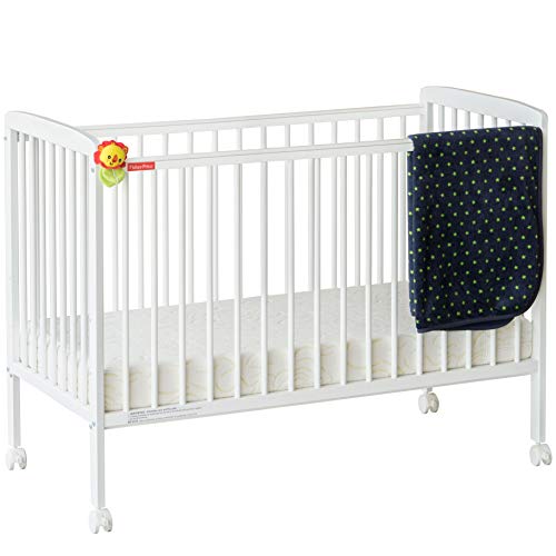 Fisher-Price Joy Wood Crib for Baby (White)
