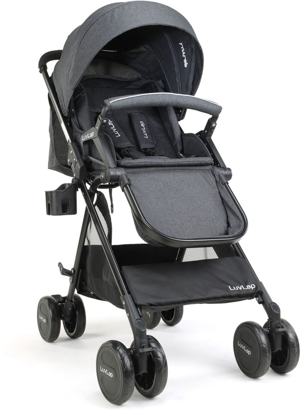 LuvLap Baby New Sports Stroller Black