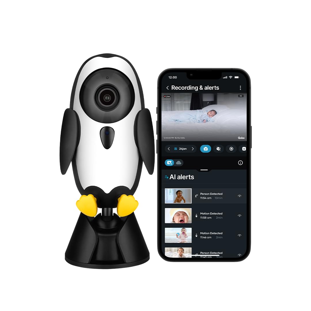 Qubo Baby Cam – Smart 1080p Security Camera with Baby Cry Alerts