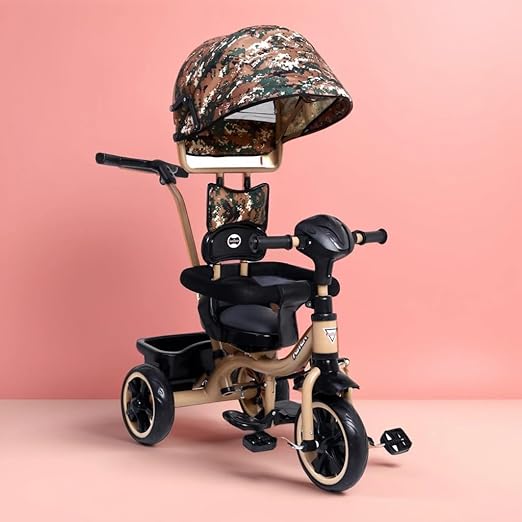 Fun Ride Aster TrikeBike with Music & Canopy – Beige