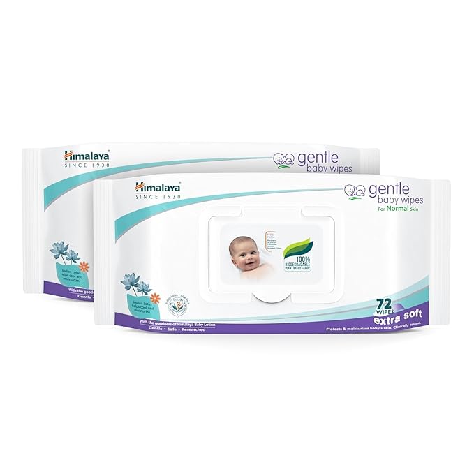 Himalaya Baby Wipes – 144 Count, Biodegradable & Soft