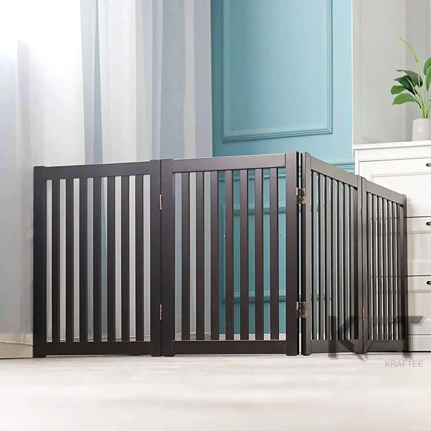 KRAFTEE Foldable Tall Gate for Rooms & Doorways