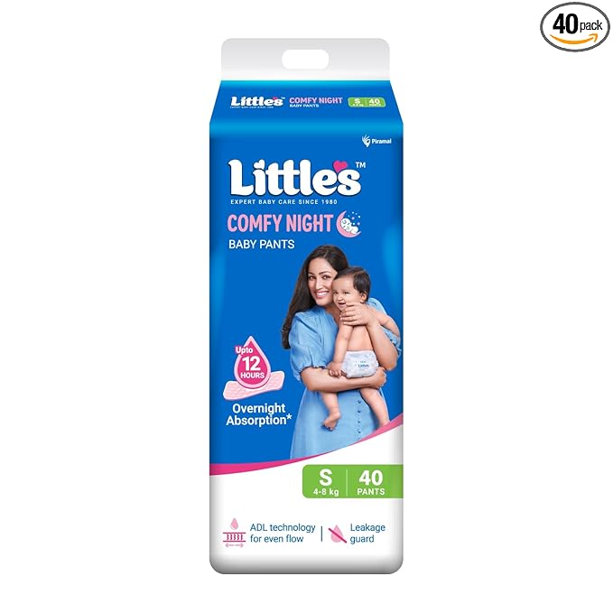Little’s Baby Diapers – Small Size Pants Style (4–8 kg, 40 Count)
