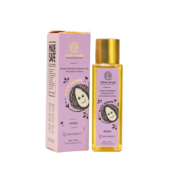 Little Rituals Black Sesame Baby Massage Oil & Hair Oil (100 ml)
