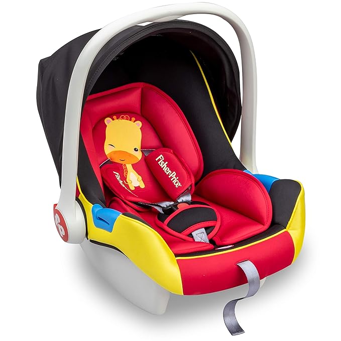 Fisher-Price Infant Car Seat & Infant Carry Cot (Red) – 4-in-1 Travel Solution